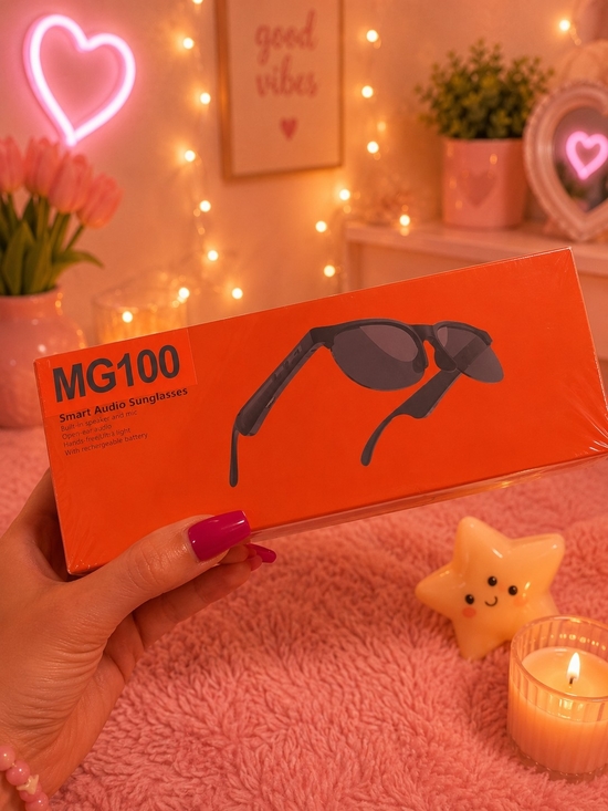Accessories - MG100 Smart Audio Sunglasses - Orange Box